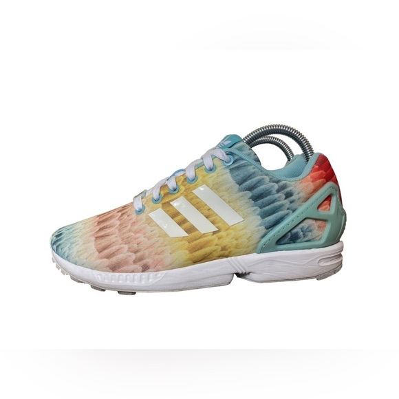 Adidas Torsion Womens ZX Flux Running Shoes Multicolor Pastel Print Size 8 EUC - Picture 3 of 12